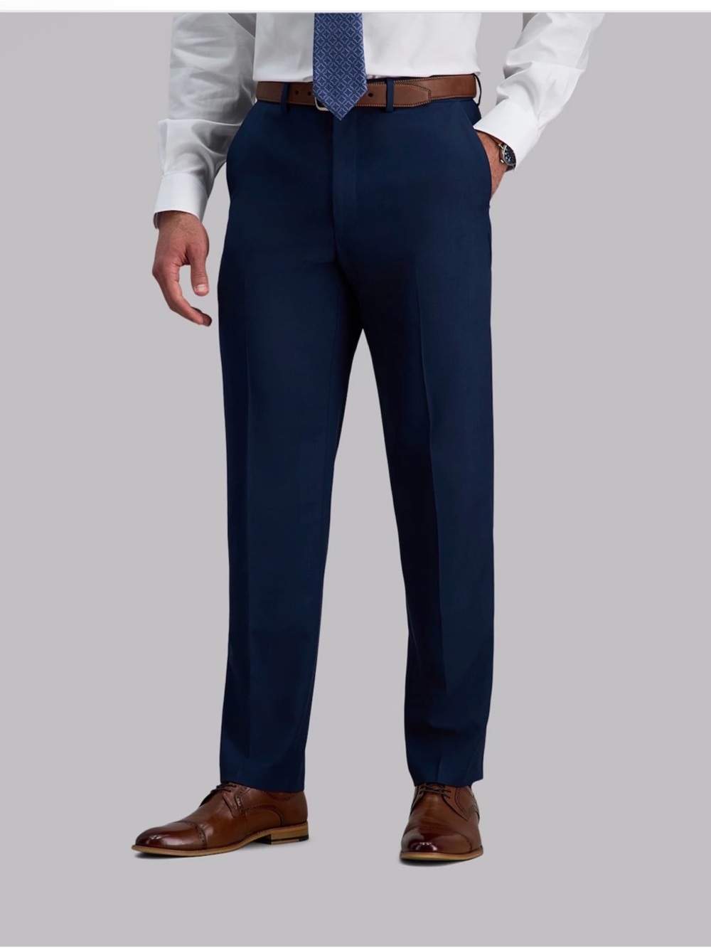 Men’s Haggar® Premium Comfort Classic-Fit Stretch Dress Pants Size 33W x 32L